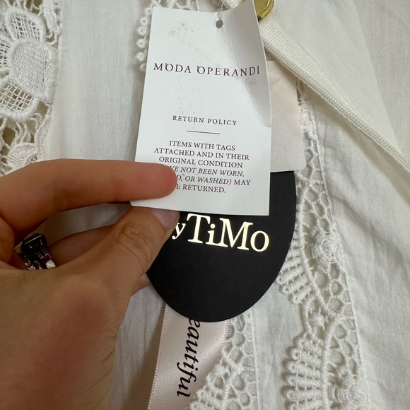 Stunning vintage inspired woman's white crochet dress new with tags - Picture 2 of 12